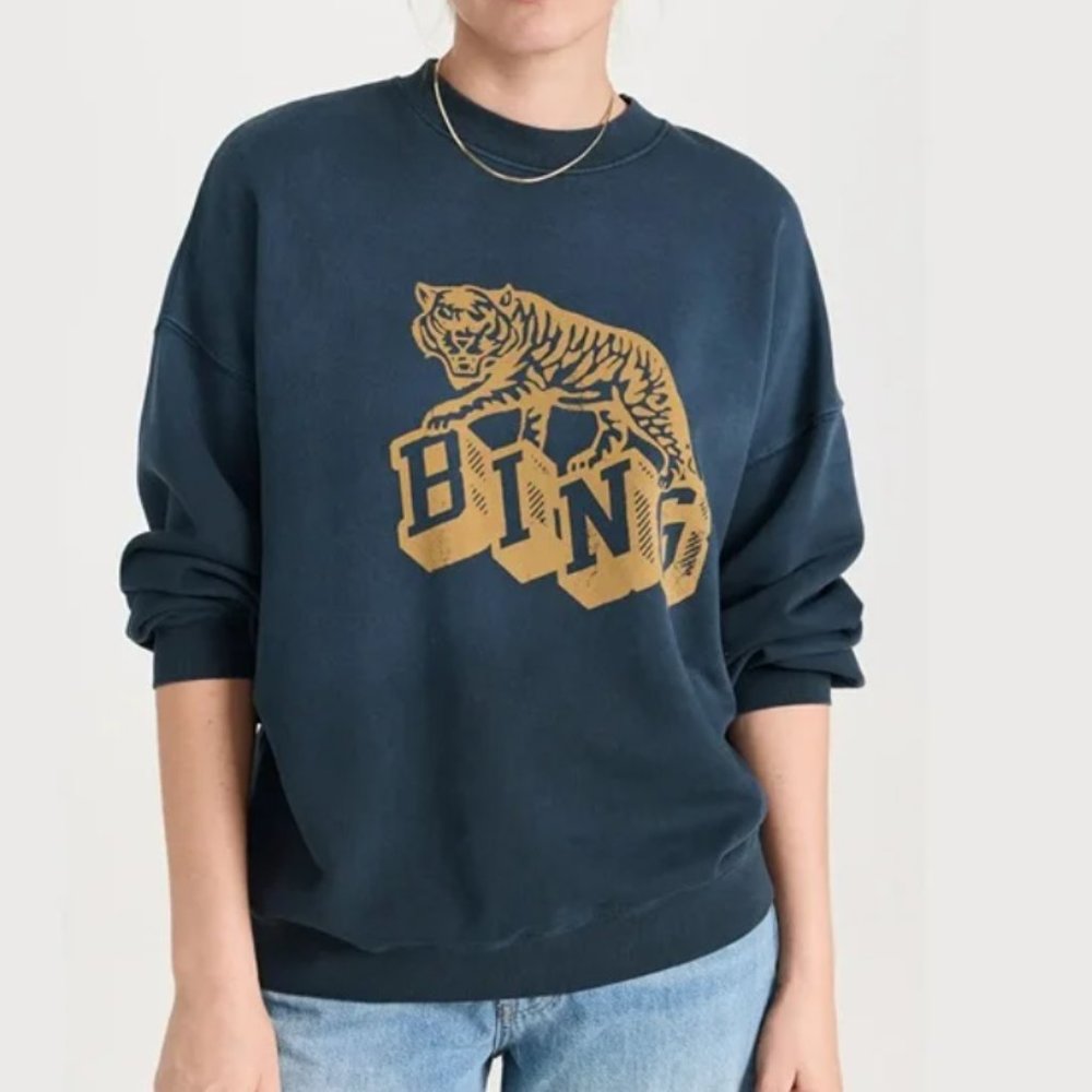 Anine Bing Blue Crewneck - Picture 3 of 11